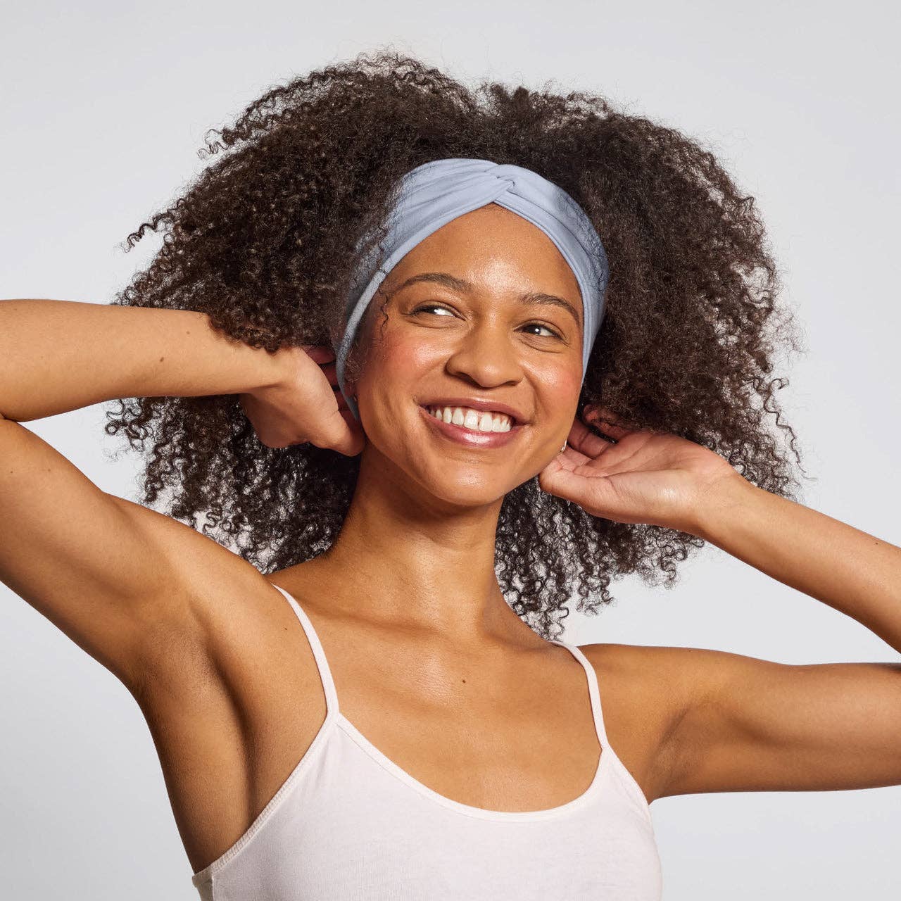 KITSCH - Recycled Fabric Wide Twist Headbands 2pc Set -Garden Bouquet KITSCH