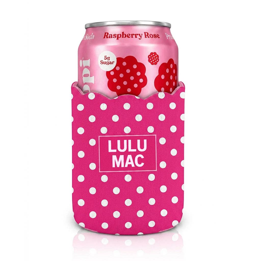 Girlie Girl Originals - LM-KZ-1001 Hot Pink/White Dot Koozie Girlie Girl Originals