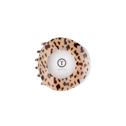 TELETIES - Blonde Tortoise | Medium | Flat Circle Hair Clip TELETIES