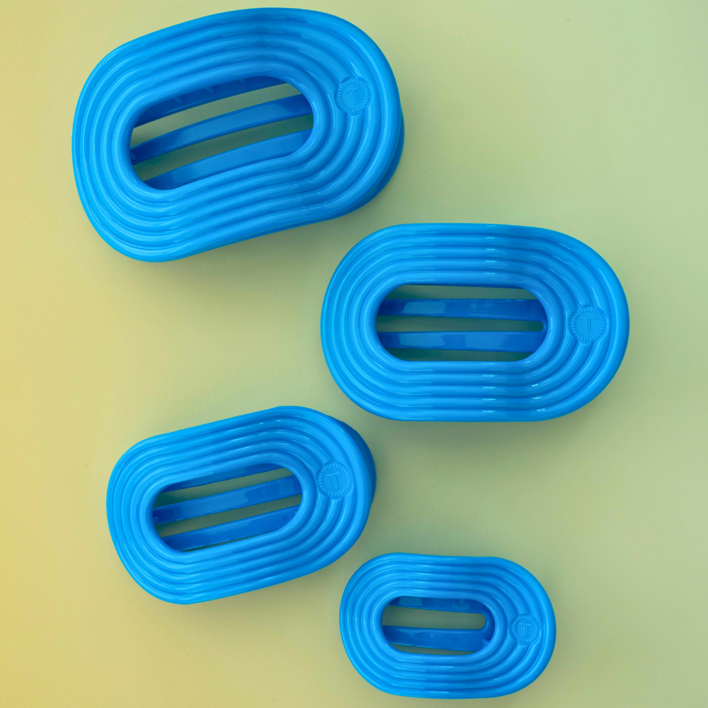TELETIES - Flat Round Hair Clip | Medium | Miami Vice TELETIES