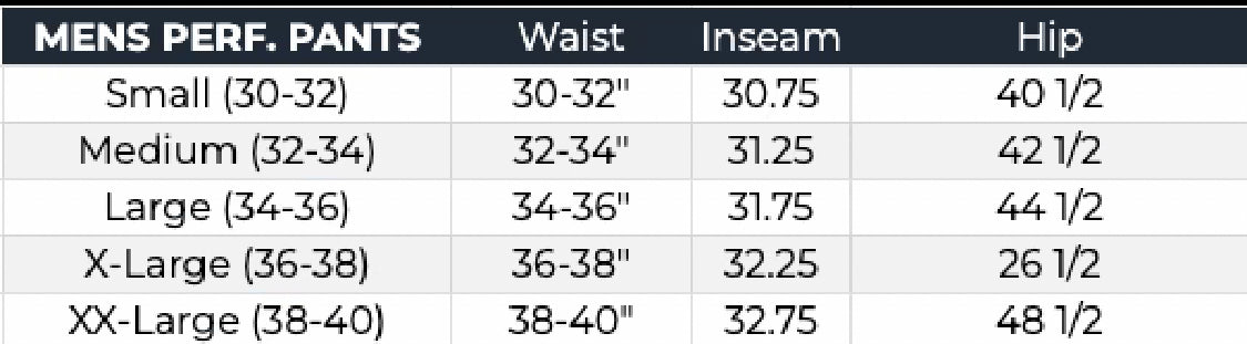 Burlebo Black High Performance Water Resistance Challenger Pants BURLEBO