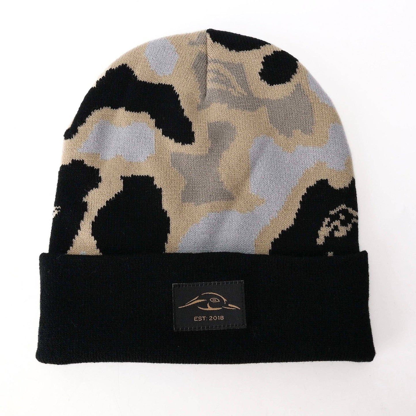 American Flyway Waterfowl - Hardwoods OSC Beanie: BLACK CUFF HARDWOODS OSC American Flyway Waterfowl