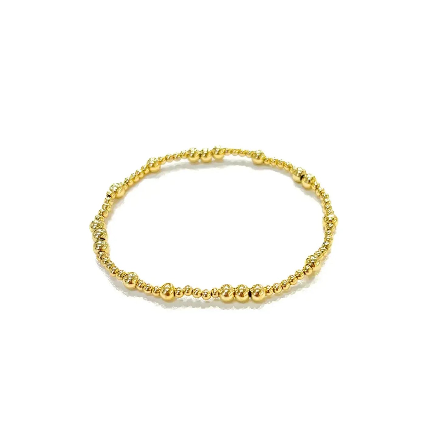 Savvy Bling - Gold Filled Beaded Bracelets: 4mm Savvy Bling