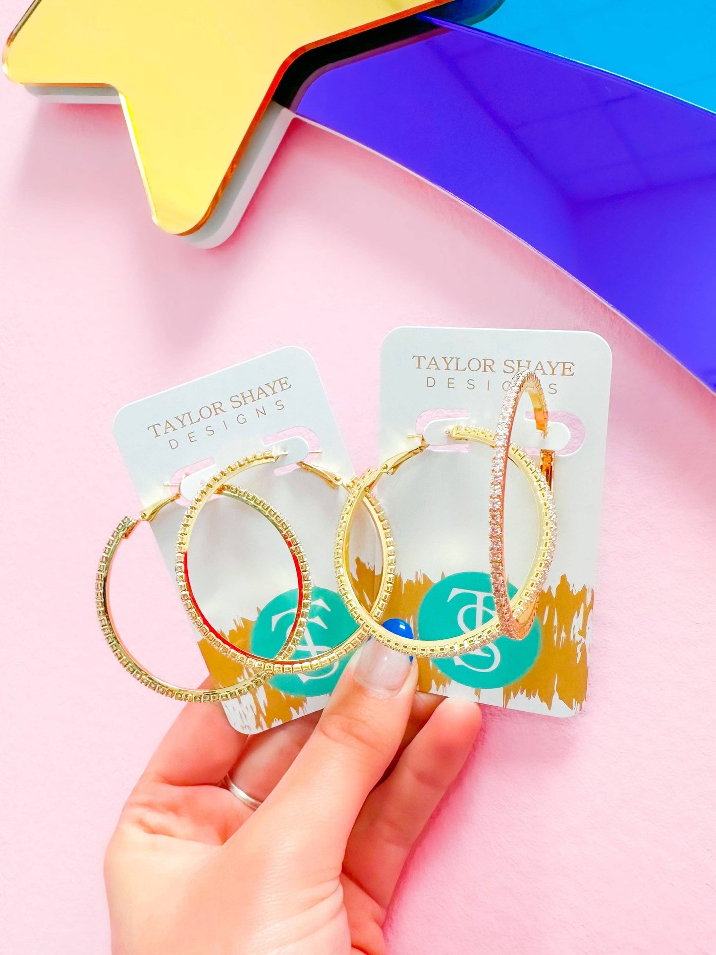 Taylor Shaye Designs - Marjorie CZ Hoops Taylor Shaye Designs