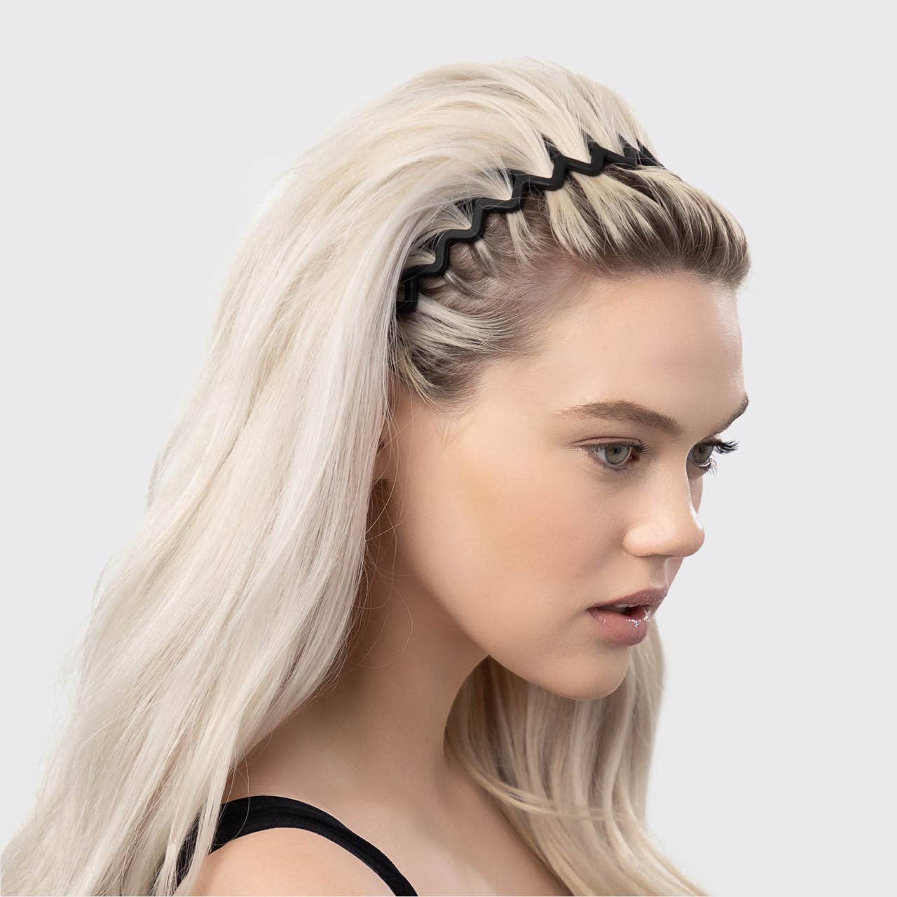 KITSCH - Zig Zag Headband 2pc - Black & Tort KITSCH