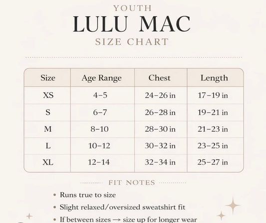 Lulu Mac Youth Light Pink With White Sweatshirt Girlie Girl Originals
