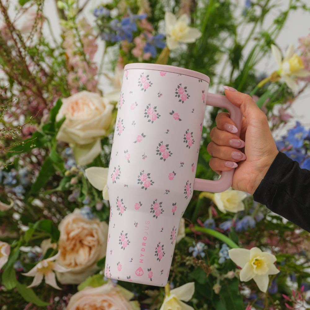HydroJug - Wildrose Floral 40 oz Traveler Tumbler: Wildrose HydroJug