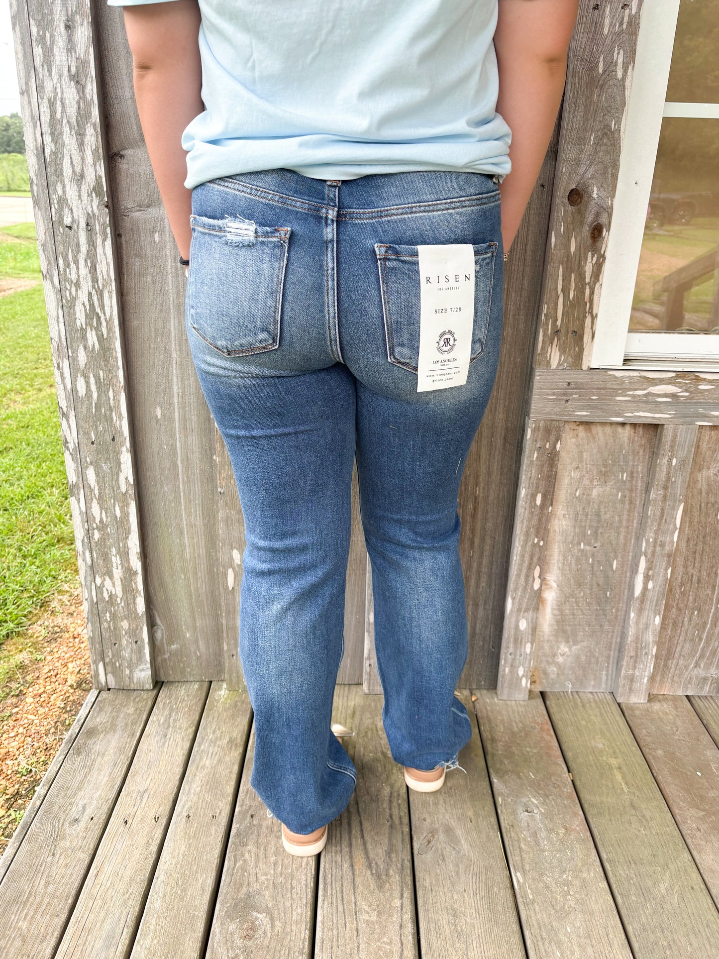 Risen Jeans High Rise Ankle Straight Jeans RISEN JEANS