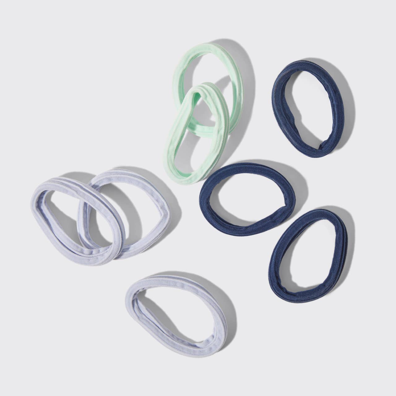 KITSCH - Recycled Seamless Hair Elastics 8pc Set- Garden Bouquet KITSCH