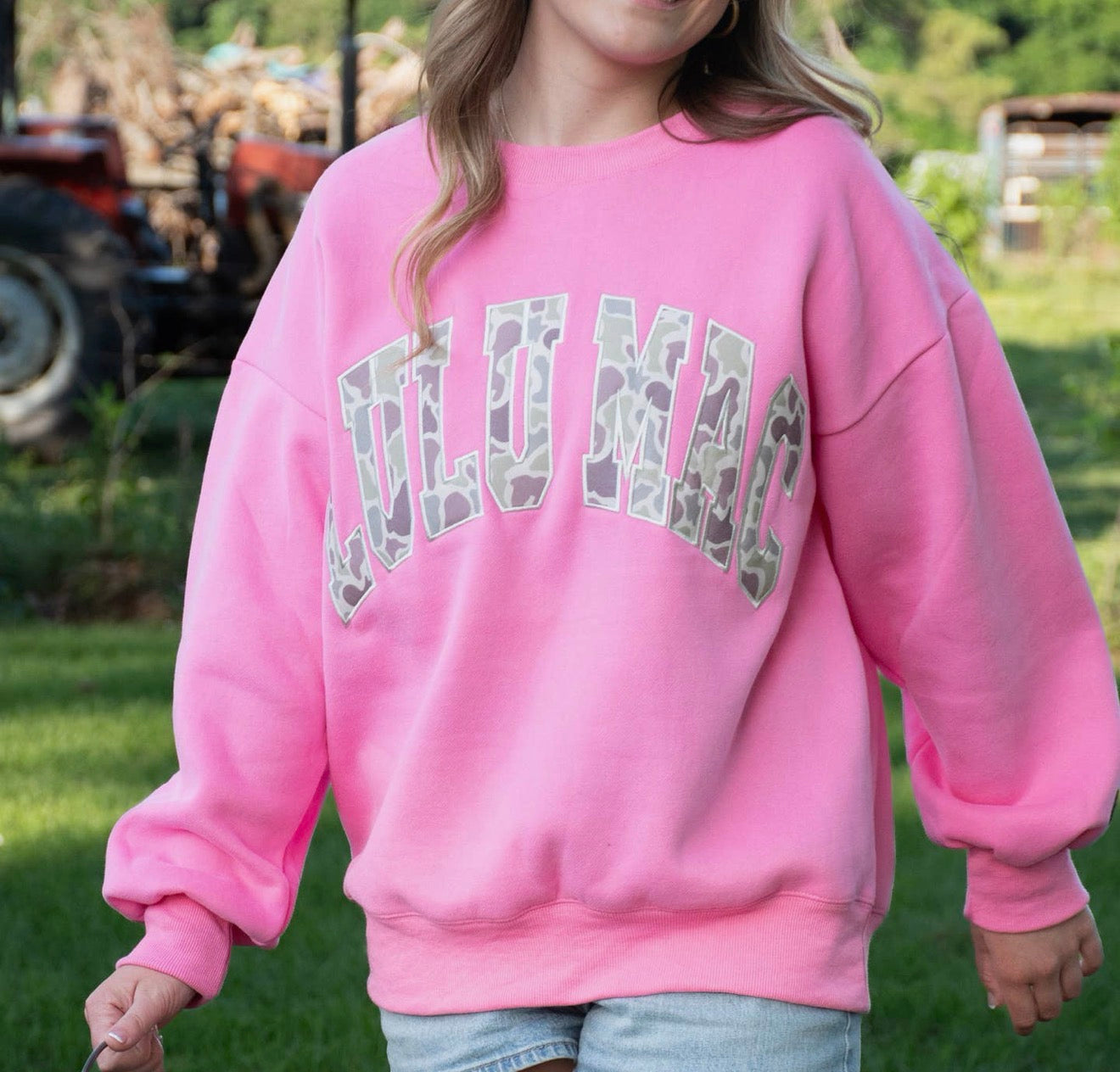 Lulu Mac Bubblegum Camo Sweatshirt Girlie Girl Originals