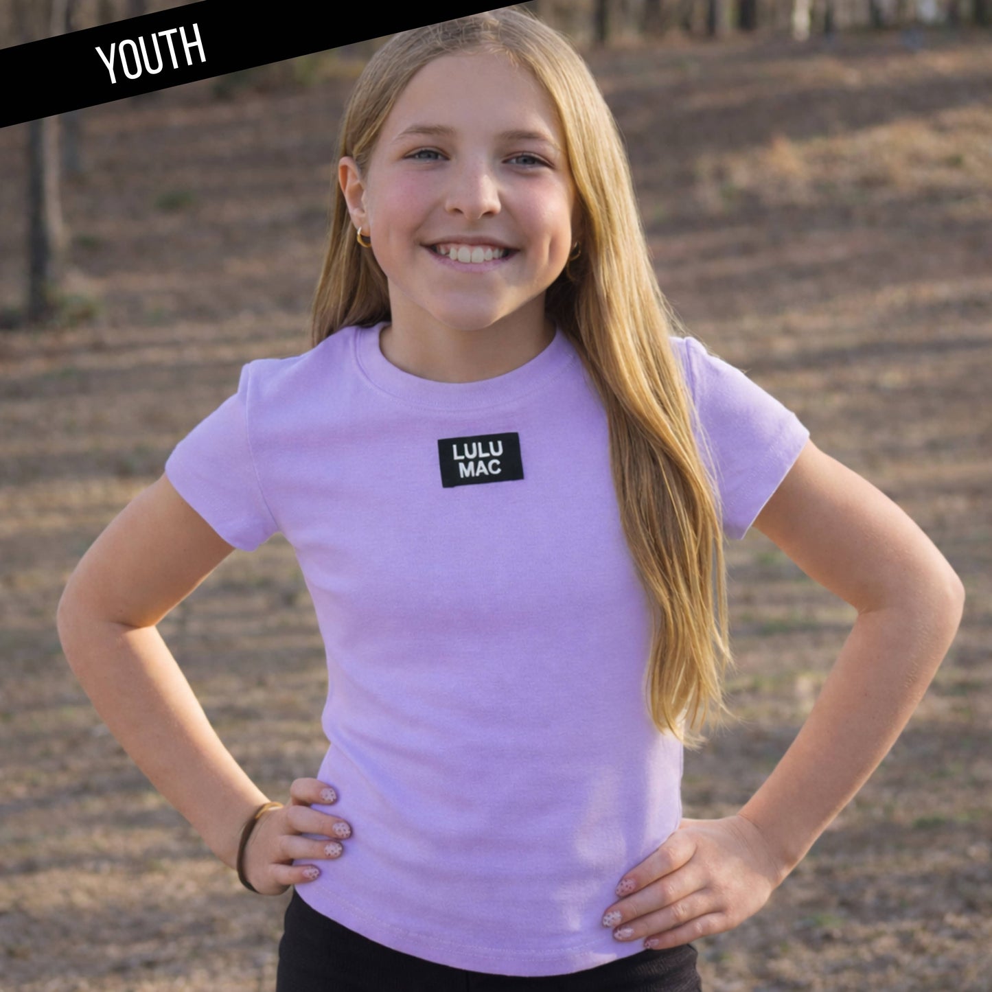 Girlie Girl Originals - KD-TP1000 Kids Baby Doll Top - Lavender: LAVENDER / Youth Large Girlie Girl Originals