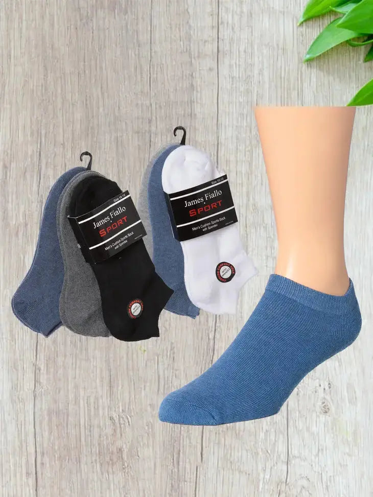 James Fiallo Sports Athletic Cushion Low Cut Men’s Three Pack