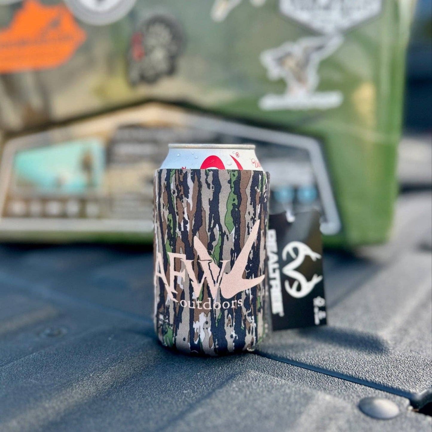 American Flyway Waterfowl - Turkey Logo Drink Koozies - Regular Can: Realtree American Flyway Waterfowl