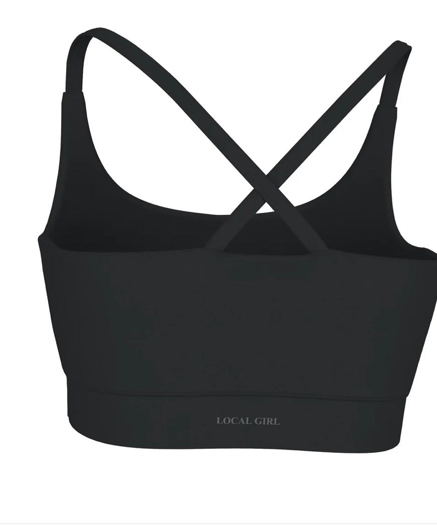 Local Girl Black Sports Bra LOCAL BOY OUTFITTER