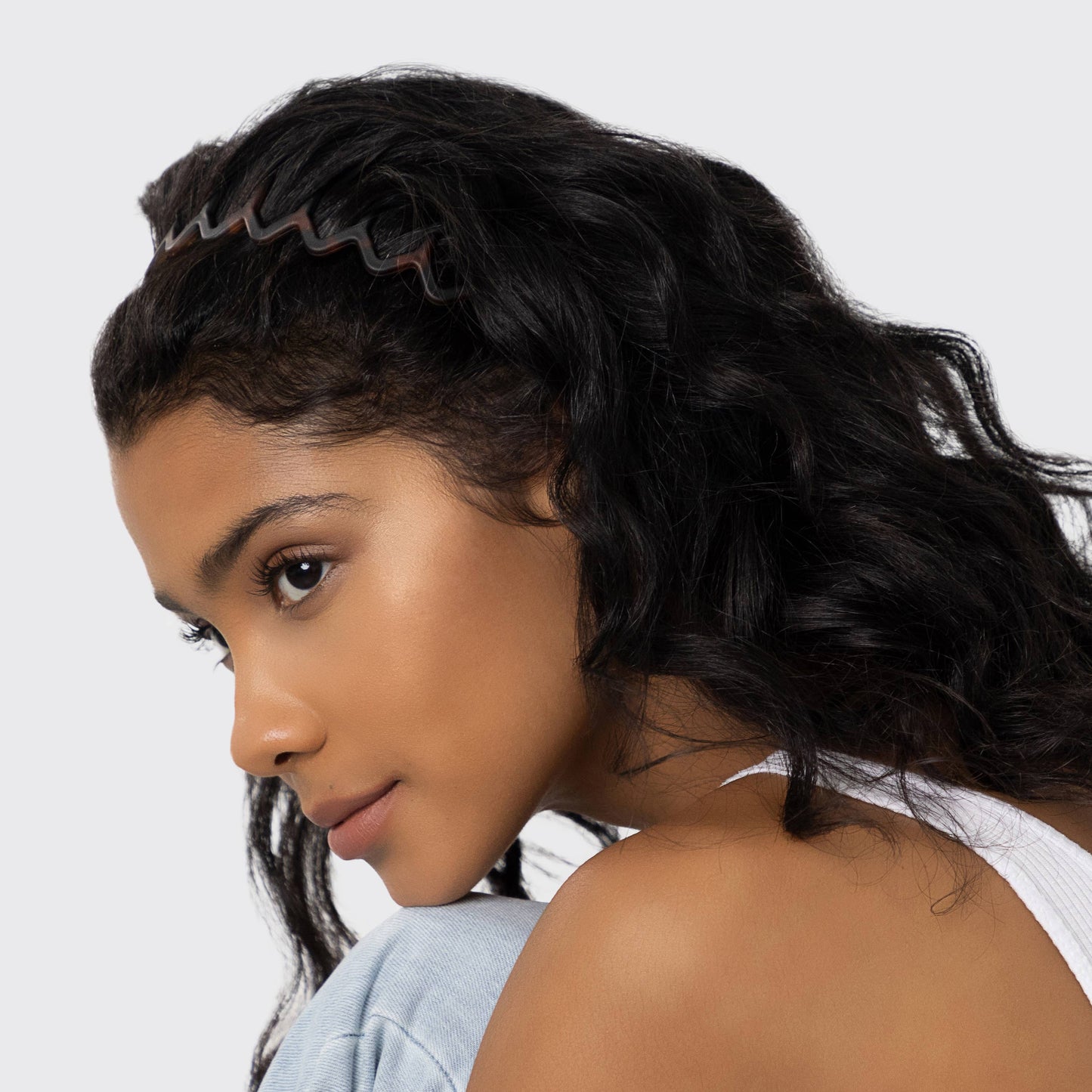 KITSCH - Zig Zag Headband 2pc - Black & Tort KITSCH