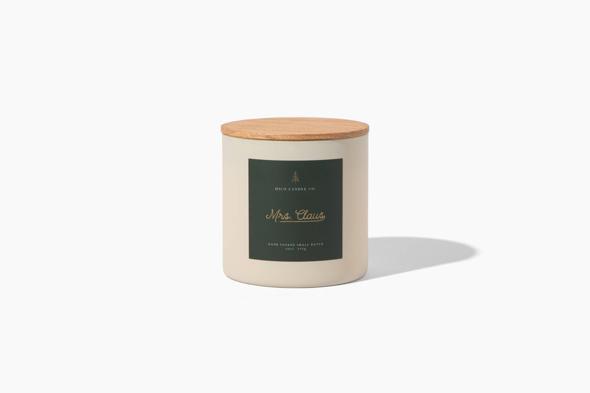 Hico Candle Co. - Mrs. Claus Holiday Soy Candle 14 oz | Apple, Pear, Cinnamon Hico Candle Co.