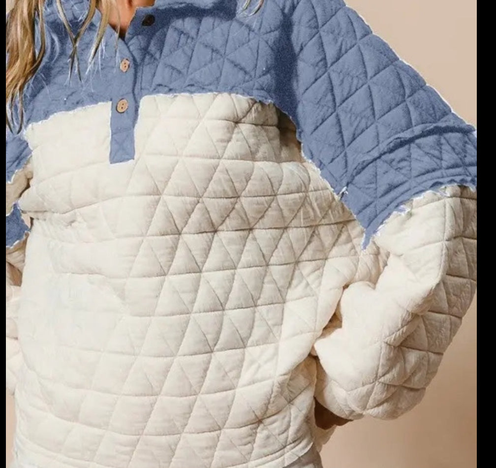 QUILTING COLORBLOCK TOP BIBI