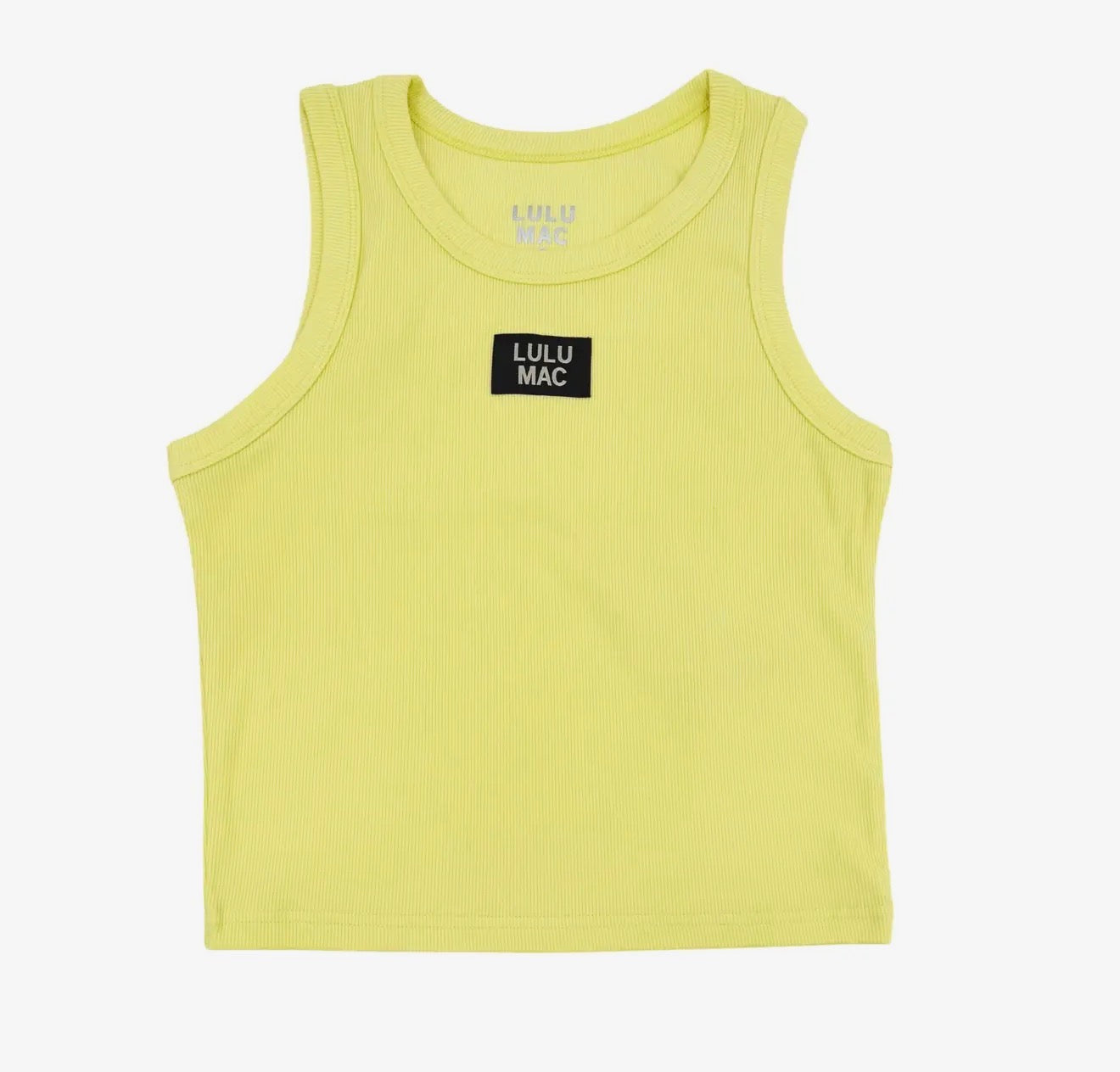 Lulu Mac DD Neon Yellow Tank Top Girlie Girl Originals