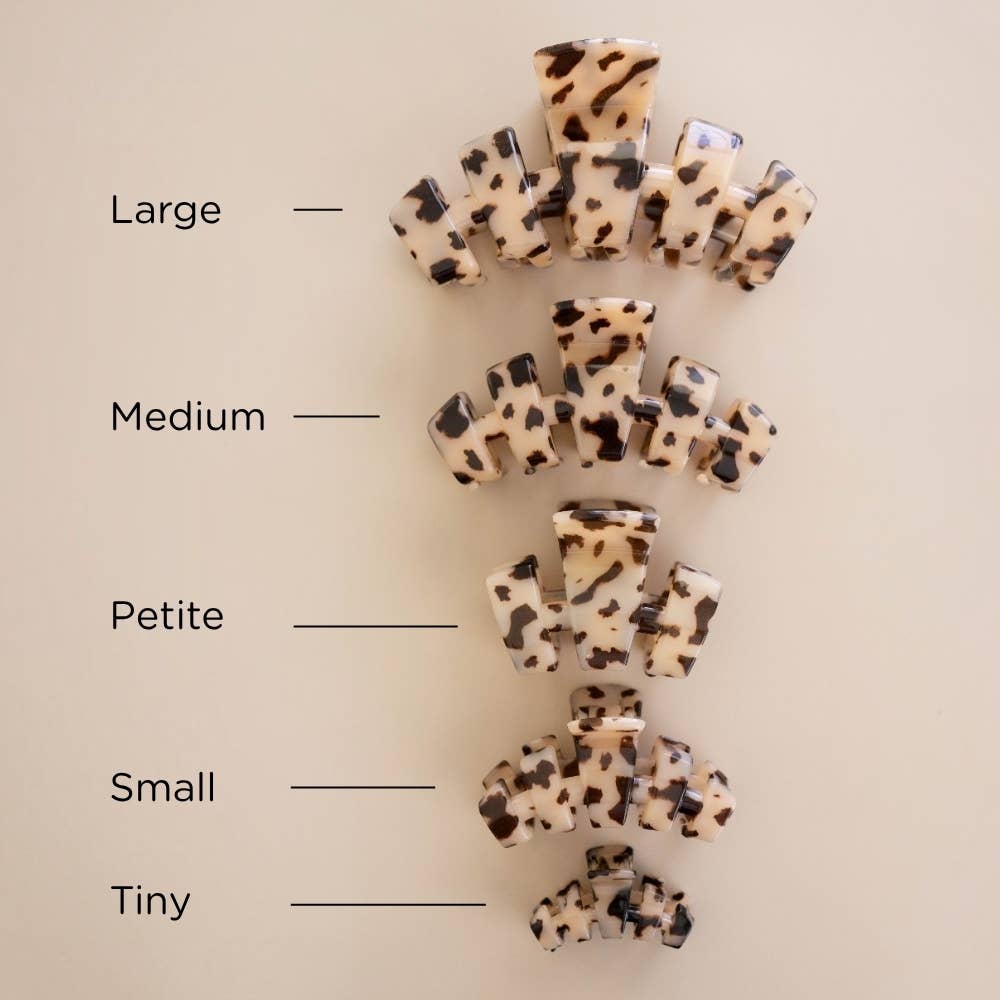 TELETIES - Classic | Blonde Tortoise | Petite Claw Clip TELETIES