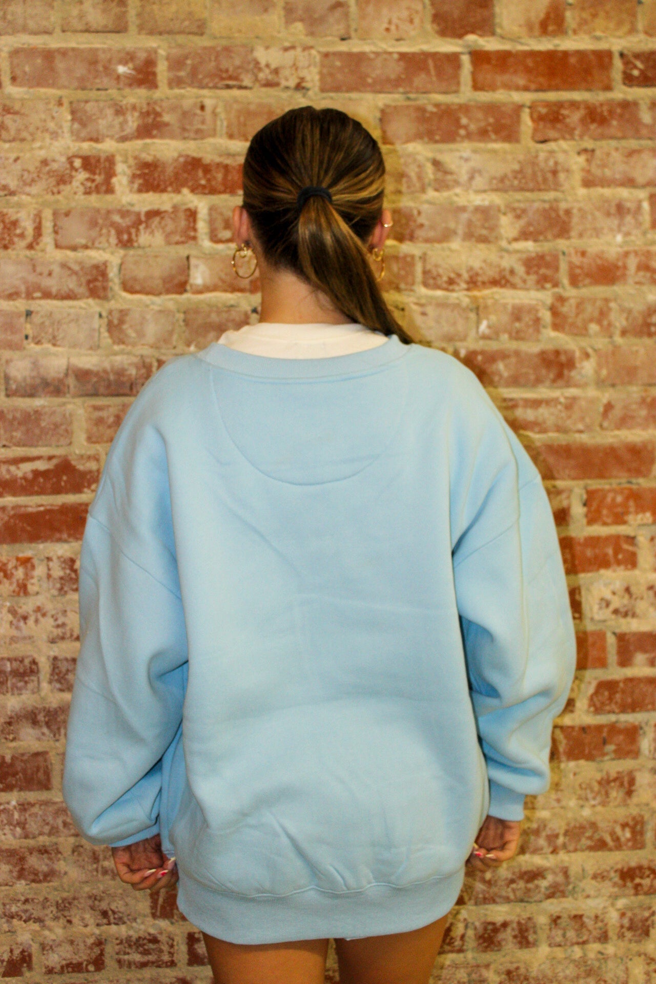 Lulu Mac Light Blue Camo Sweatshirt Girlie Girl Originals