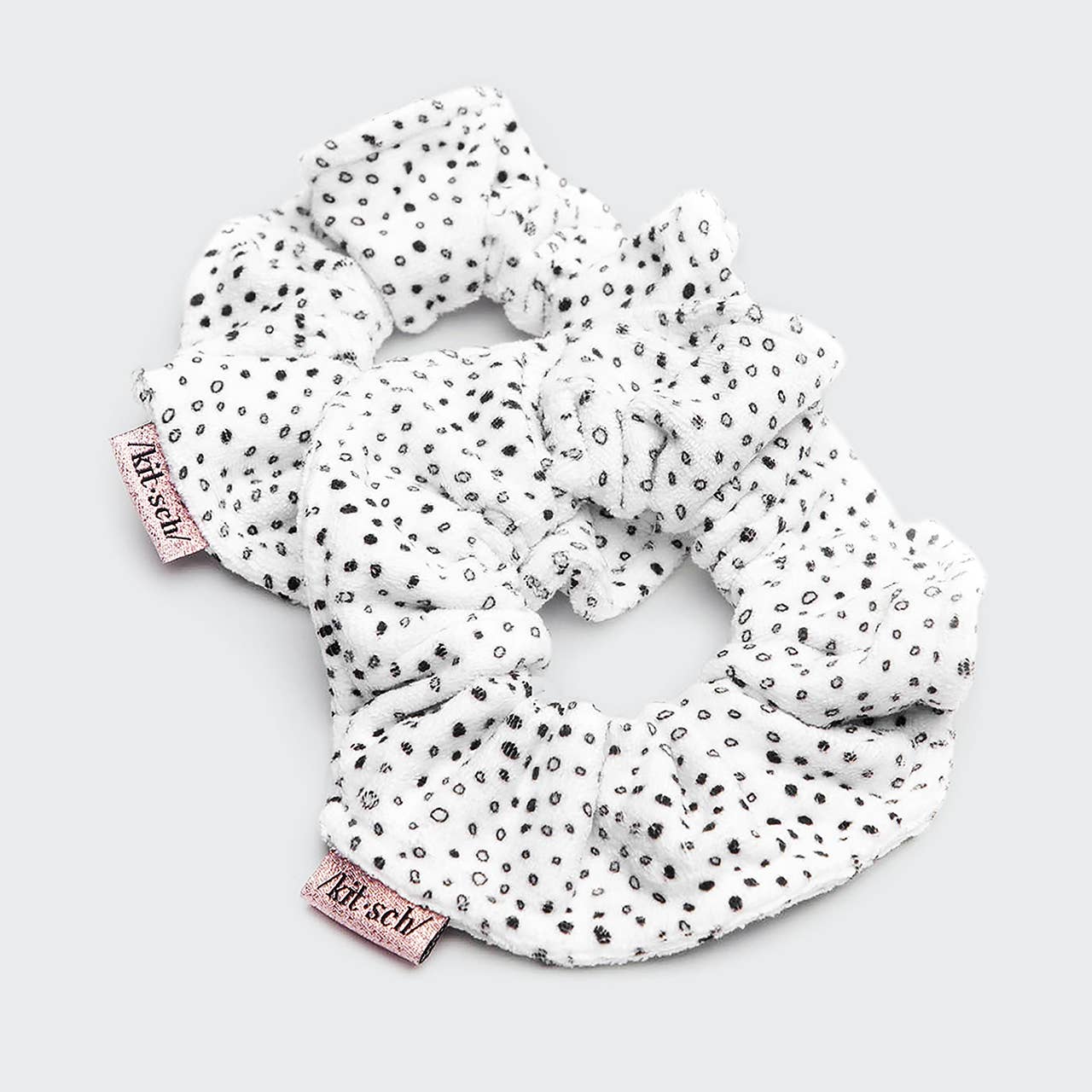 KITSCH - Towel Scrunchie 2 Pack - Micro Dot KITSCH