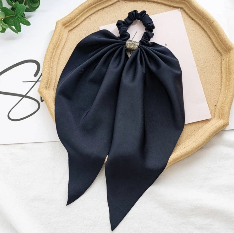 Diamond Bow Hair Tie Scrunchies ACCITY