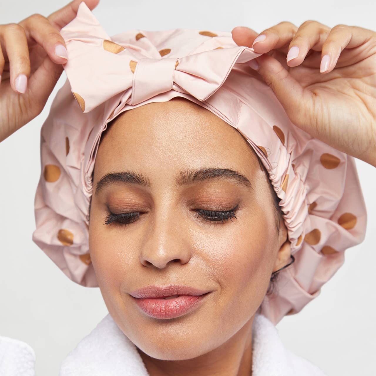 KITSCH - Luxury Shower Cap - Blush Dot KITSCH