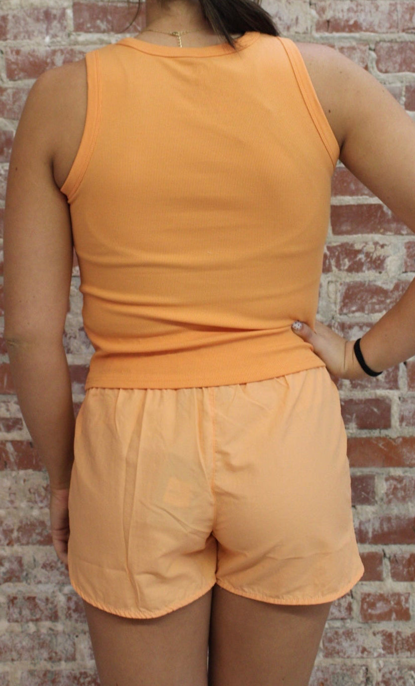 Lulu Mac Cantaloupe DD Athletic Shorts Girlie Girl Originals