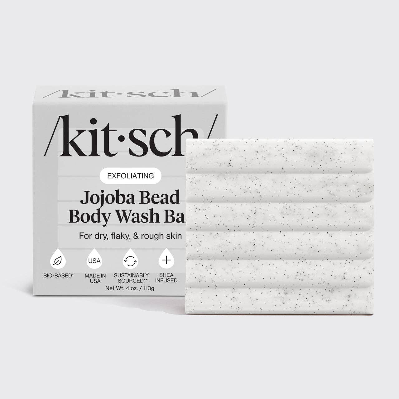 KITSCH - Jojoba Bead Exfoliating Body Wash Bar KITSCH