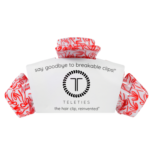 TELETIES - Classic | All Tied Up | Large Hair Clip TELETIES