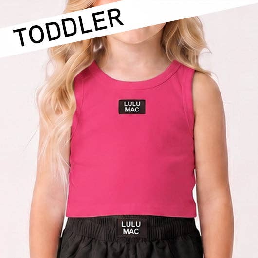 Girlie Girl Originals - TD-TK-1000 HOT PINK TODDLER SOLID TANK: HOT PINK / 4T Girlie Girl Originals