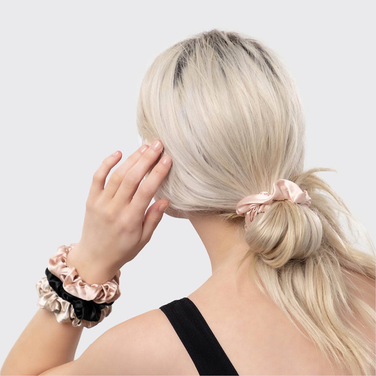 KITSCH - Satin Sleep Scrunchies 5pc - Assorted KITSCH