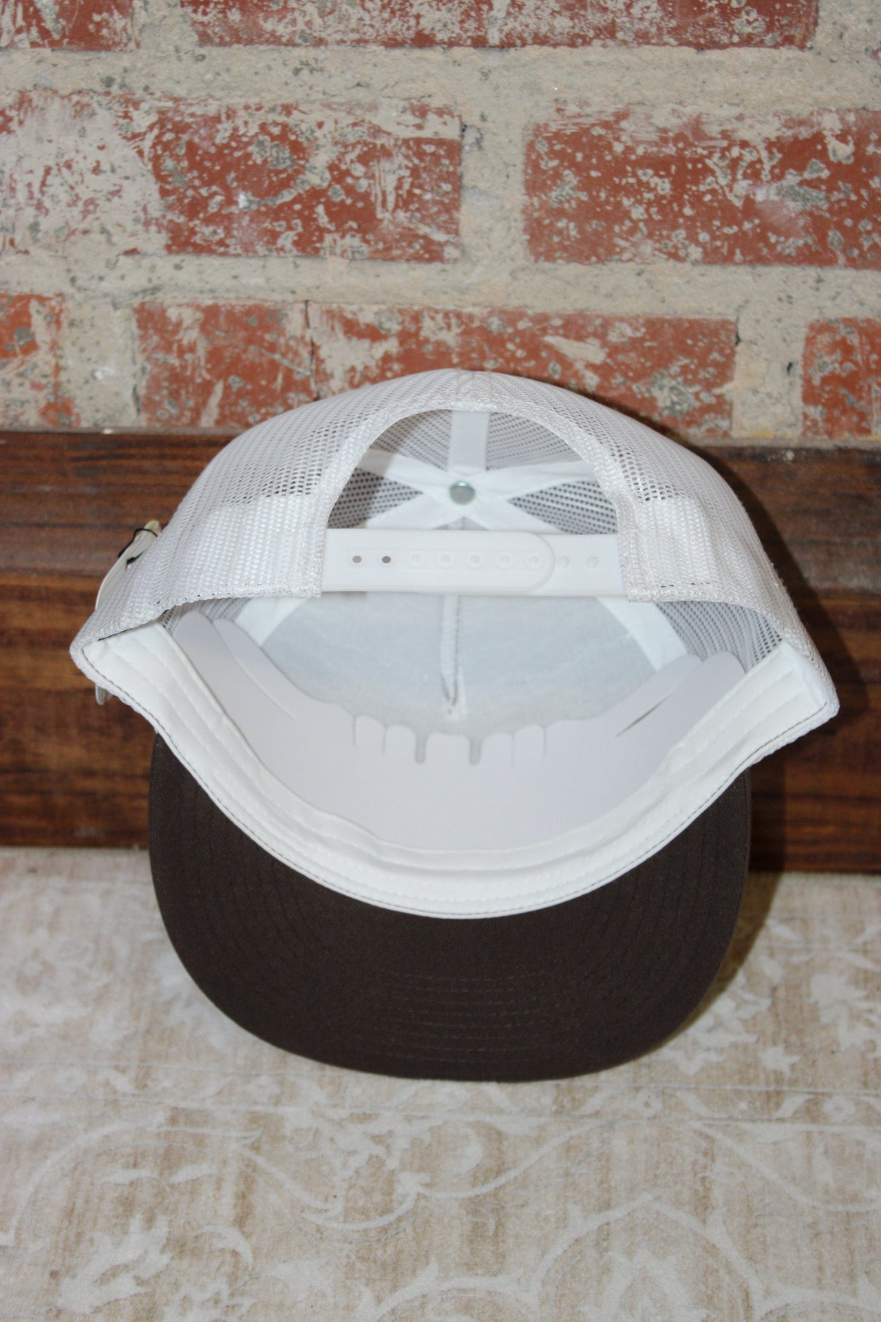 Southern Tradition Co Bracketed White Back with Brown Panel Hat Southern Tradition Tradition Clothing Co