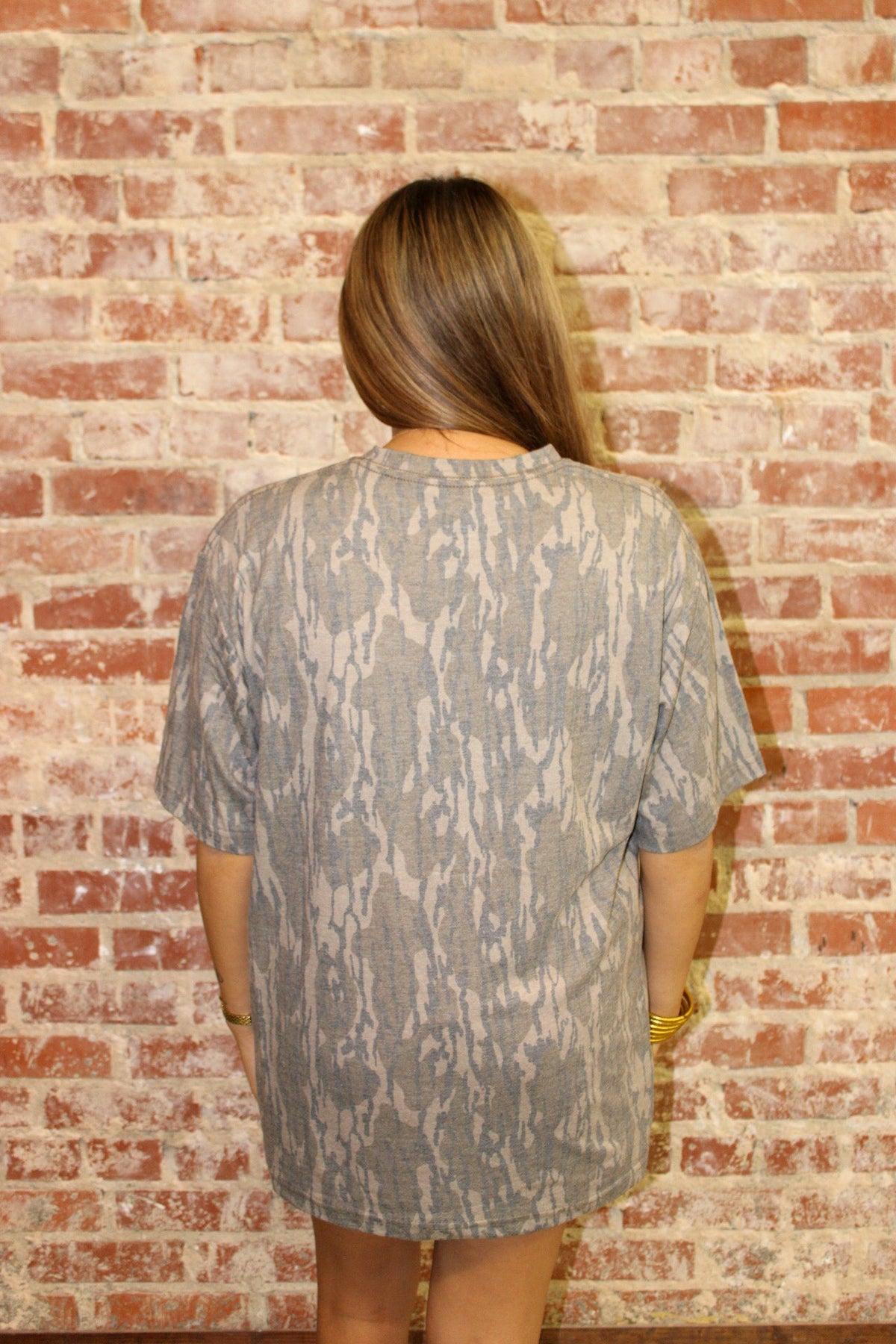 Bottomland Camo Team Fancy Cursive Puff Graphic Dash Forward Wholesale