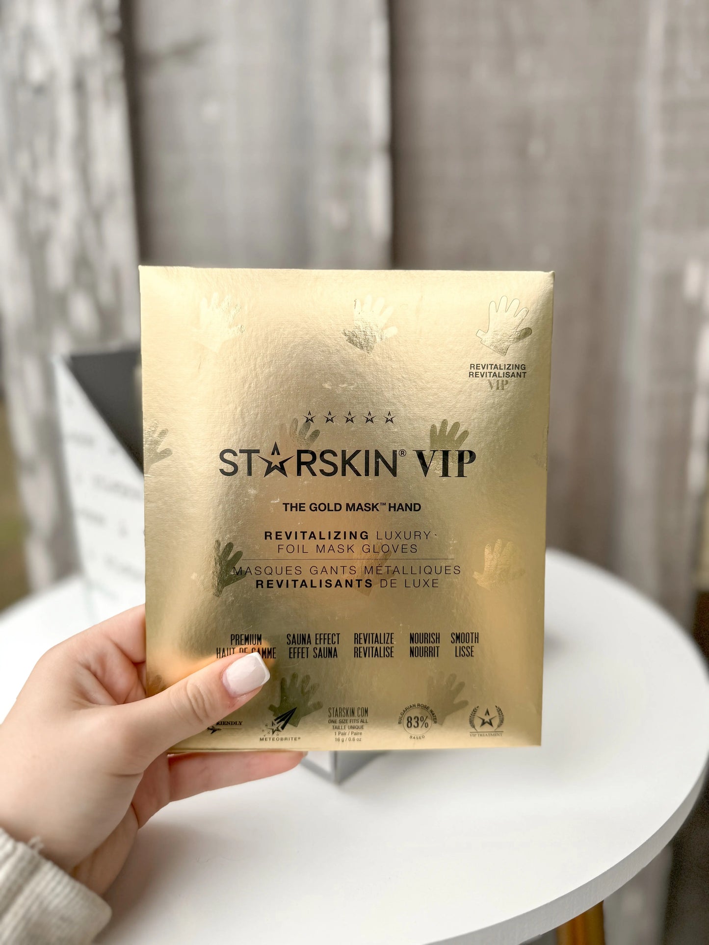 Starskin Gold Mask Hand Revitalizing Foil Mask Gloves STARSKIN