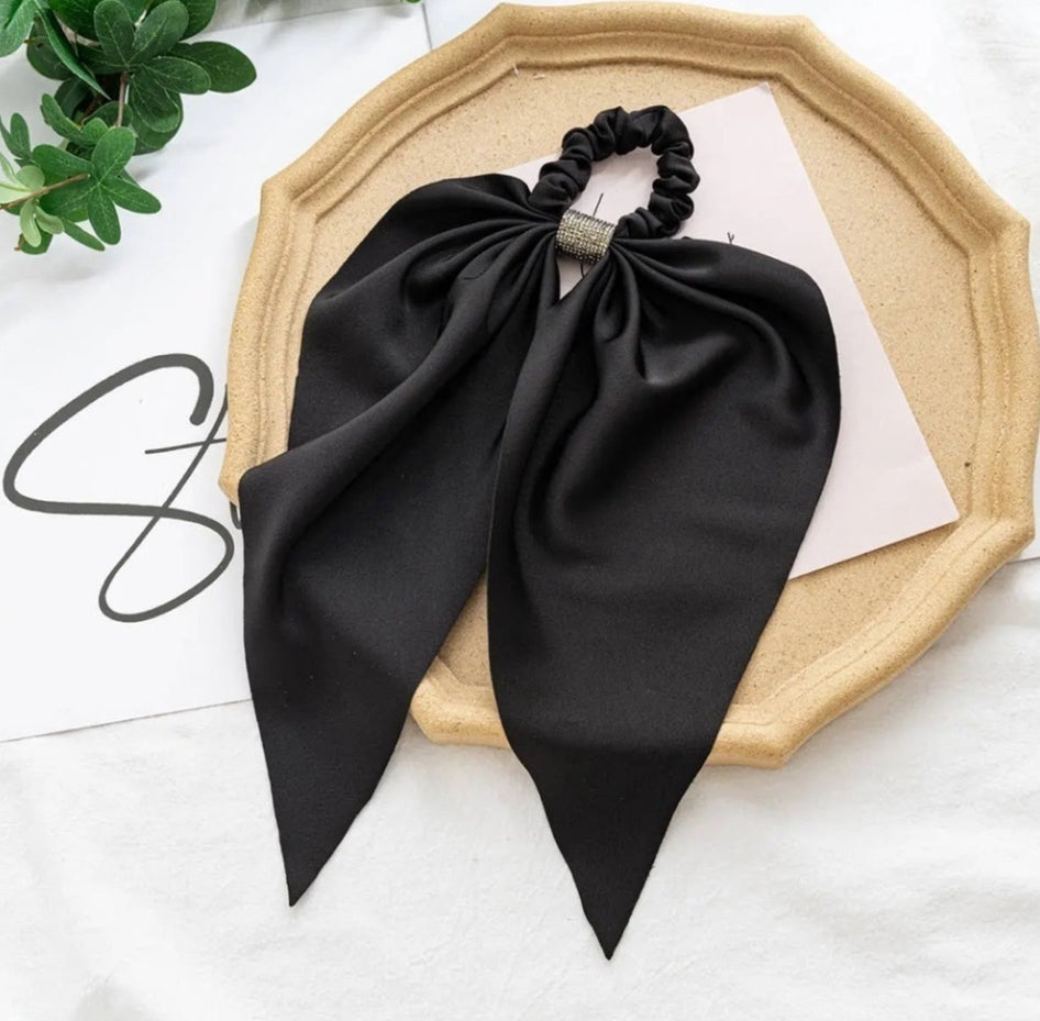 Diamond Bow Hair Tie Scrunchies ACCITY