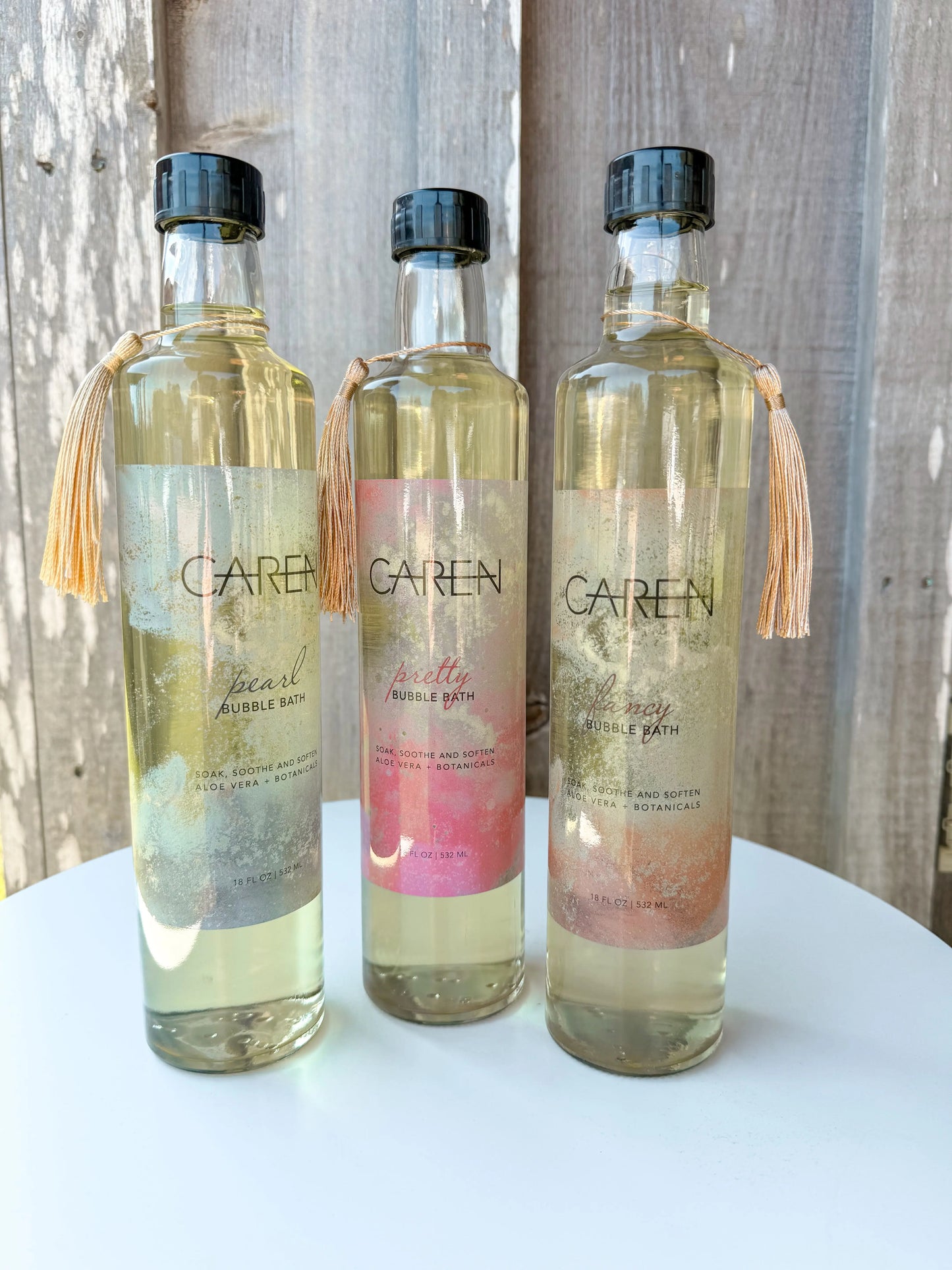 Caren Products - Pearl Bubble Bath 18oz Glass Bottle Caren Products