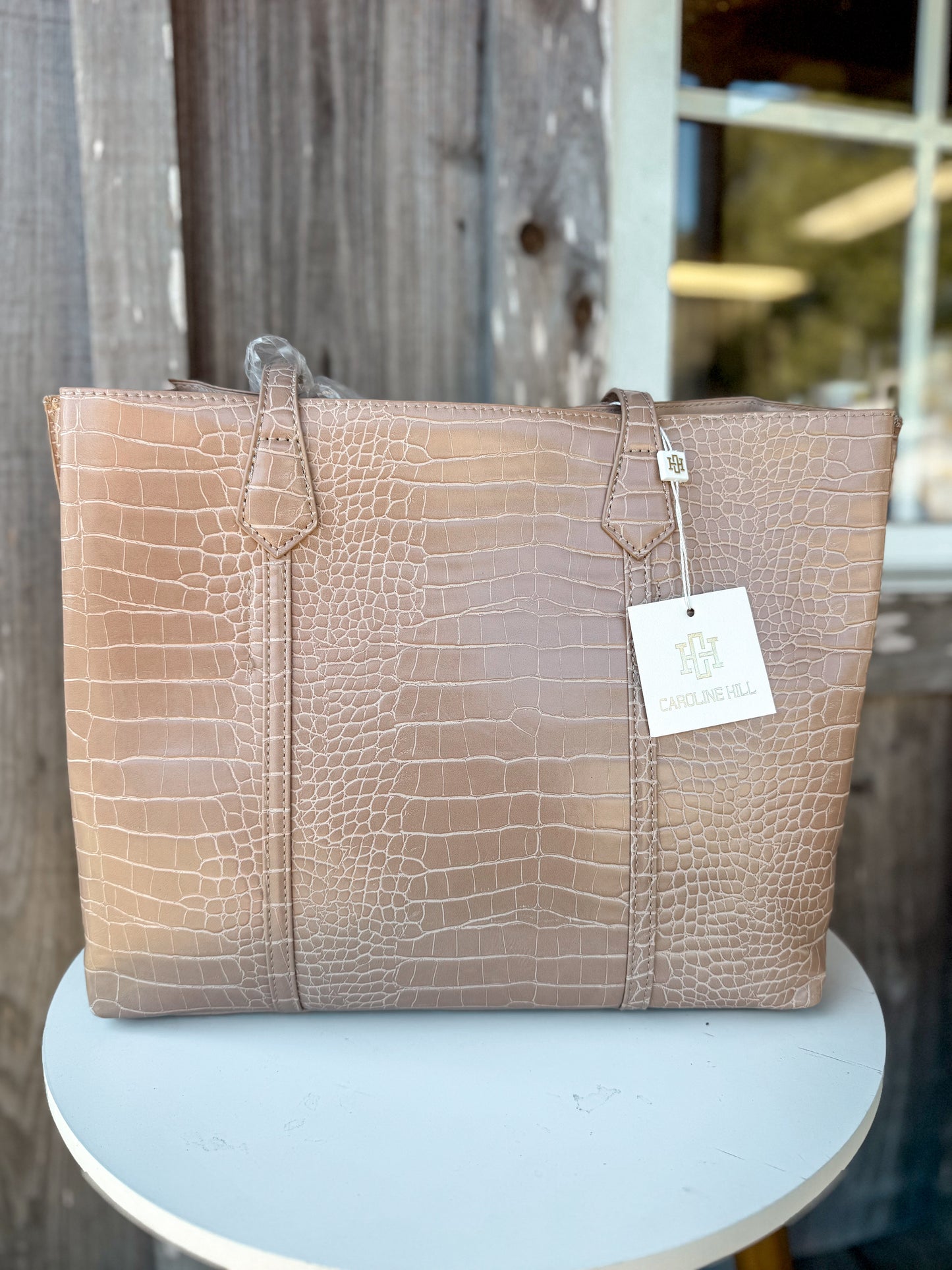 Caroline Hill Heath Latte EC Tote Bag Caroline Hill