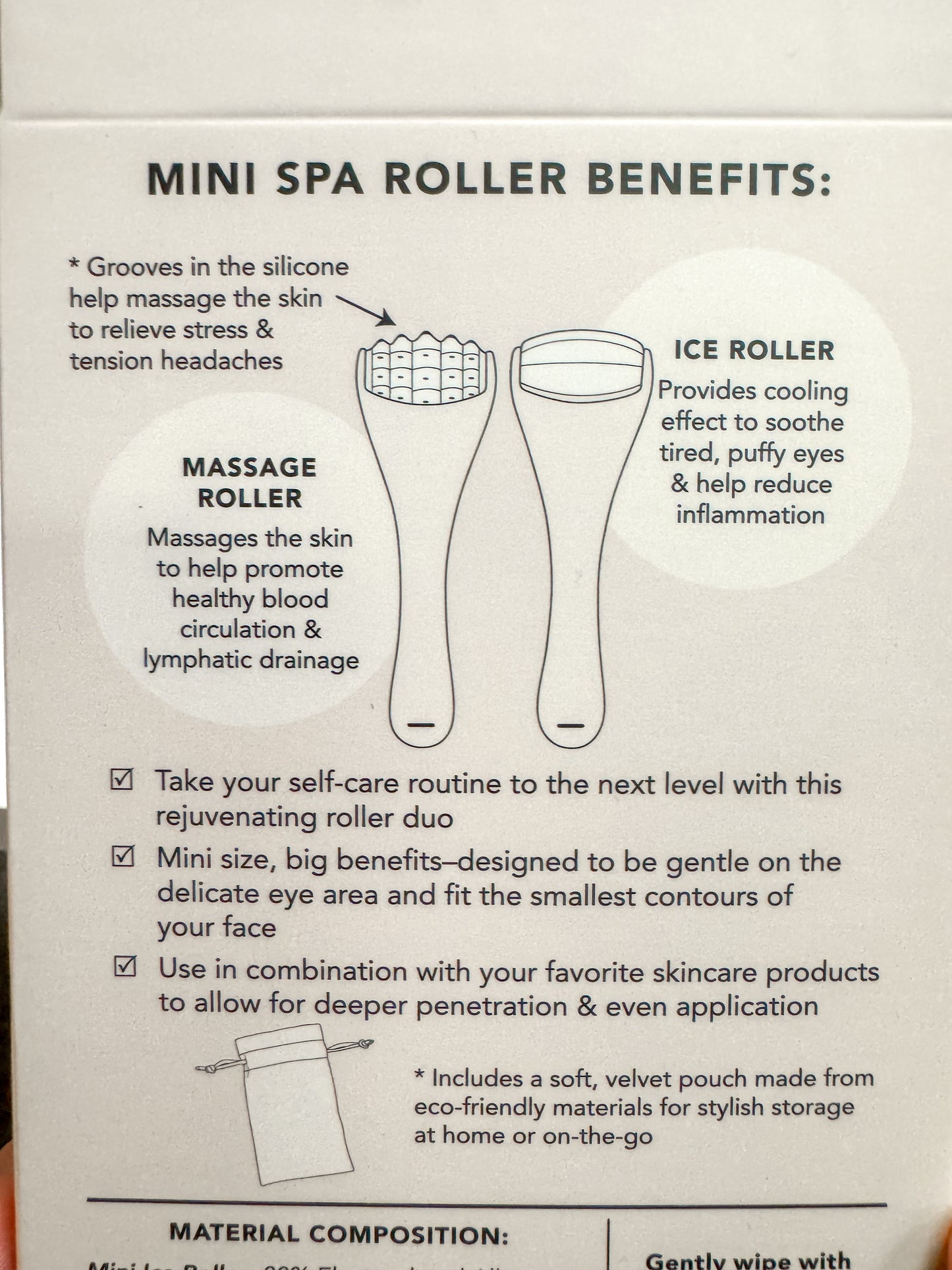 Mini Spa Rollers 2pc Set