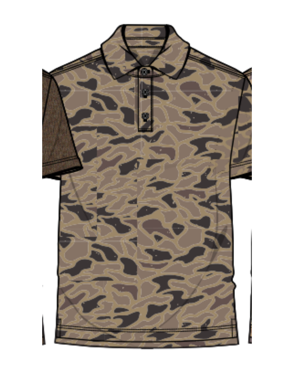 Burlebo Gauge Camo Performance Polo BURLEBO