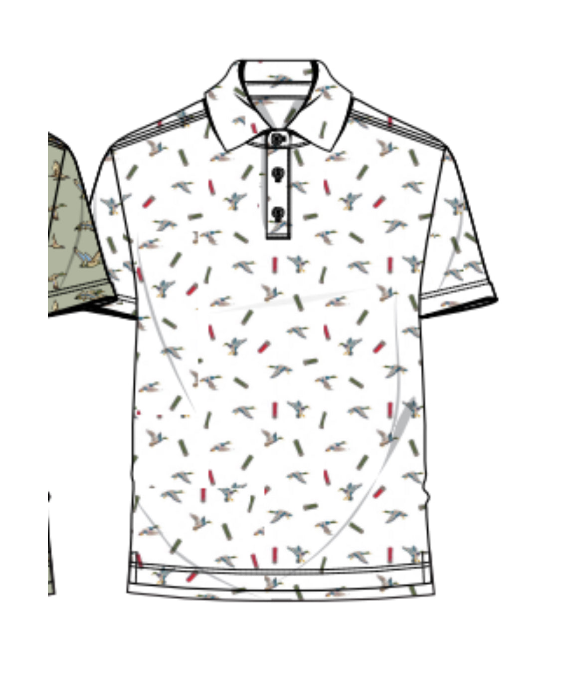 Burlebo Ducks And Shells Performance Polo BURLEBO