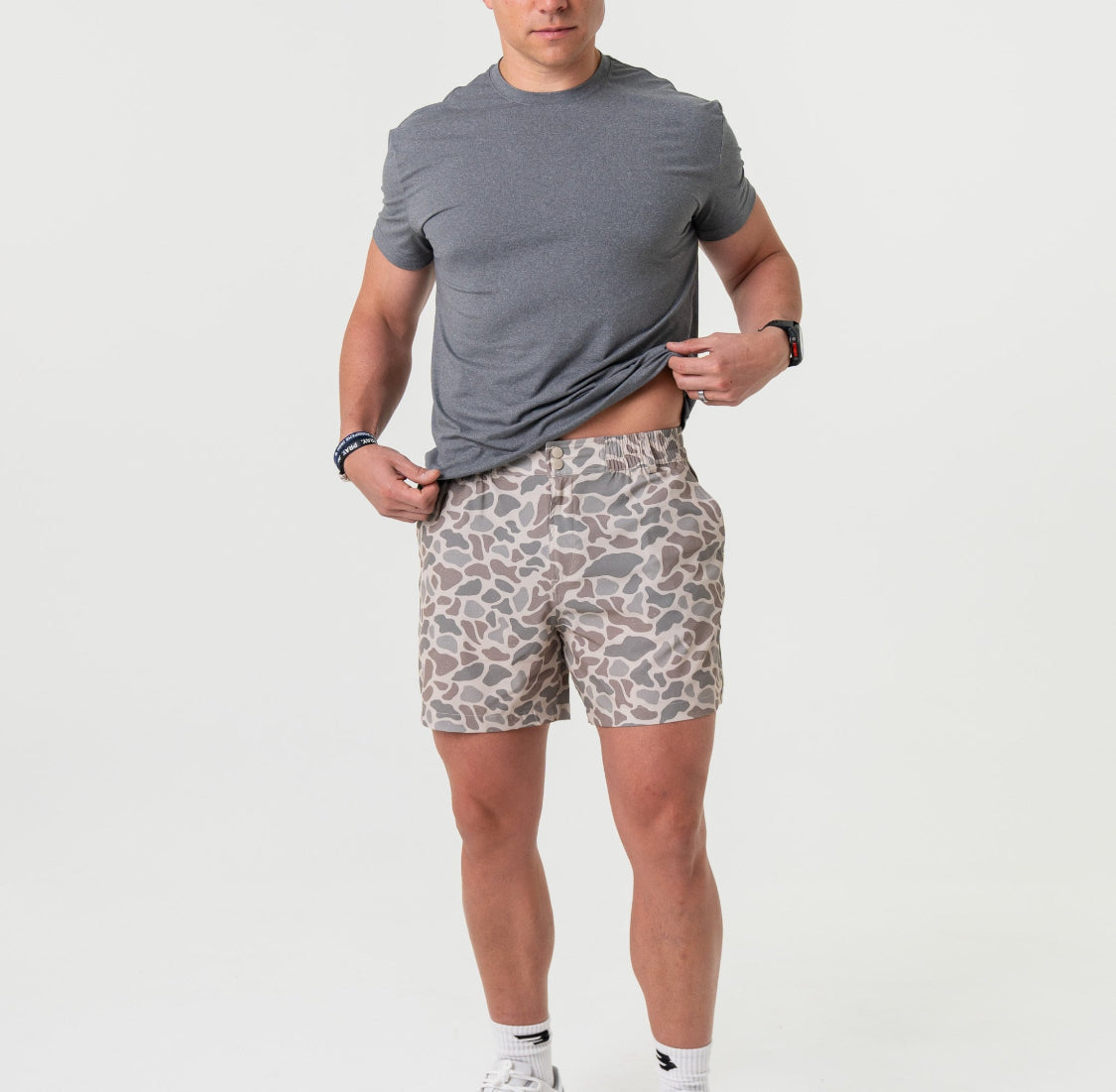 Burlebo Classic Deer Camo - Grey Pocket Everyday Shorts - 7” BURLEBO