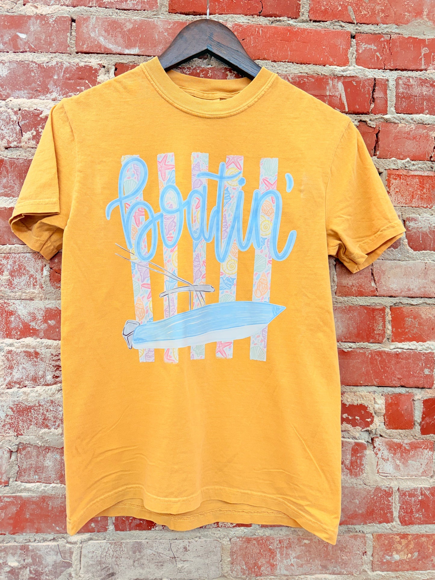 Boatin' Graphic Tee comfort colors
