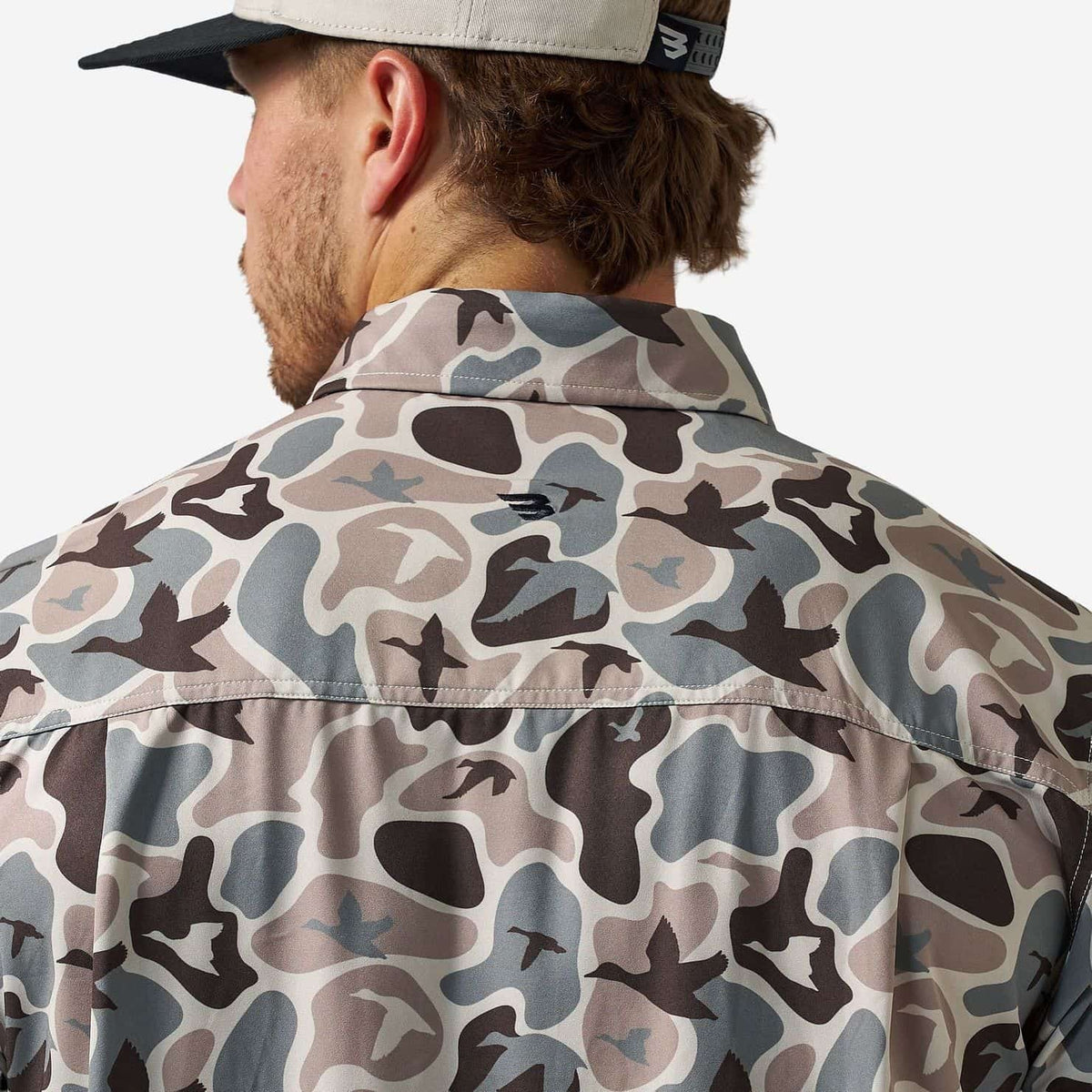 Burlebo Mallard Mayhem Camo Performance Button Up Shirt BURLEBO