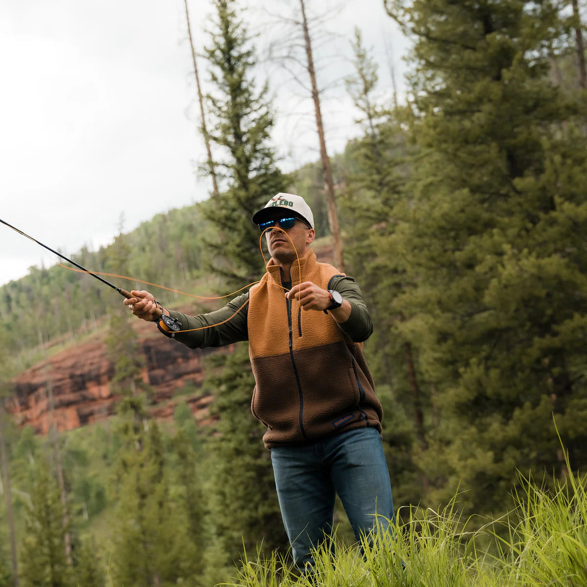 Burlebo Multi Brown Montana Vest BURLEBO