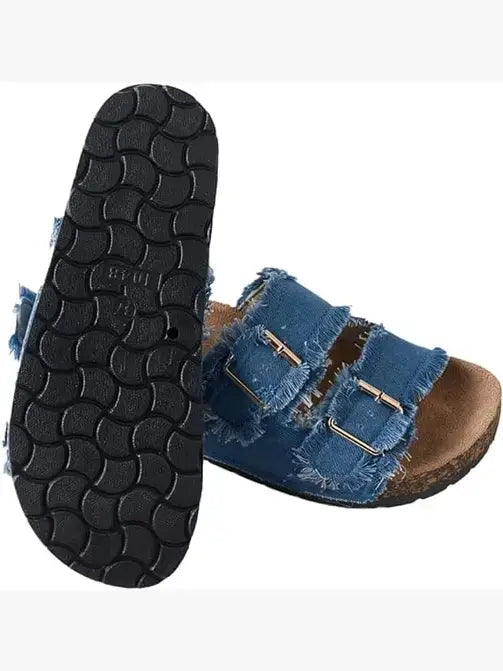 Roxoni - Women's Comfort Flat Sandals Double Buckle Adjustable Straps (Copy): FULL CASE OF 36 PAIRS ALL SIZES AND COLRS IN FOR 25% OFF / 11 Roxoni