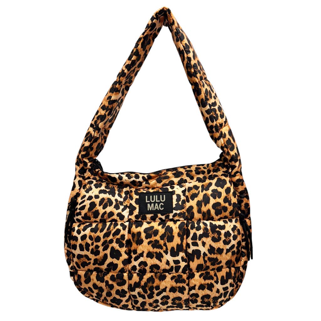 Girlie Girl Originals - MP-8412 PUFFER TOTE BAG - LEOPARD Girlie Girl Originals