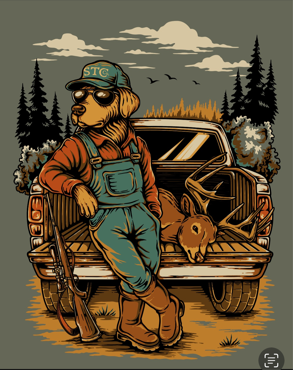 Southern Tradition Tradition Clothing Co - Deer Huntin’ Ain’t Easy T-Shirt: S Southern Tradition Tradition Clothing Co