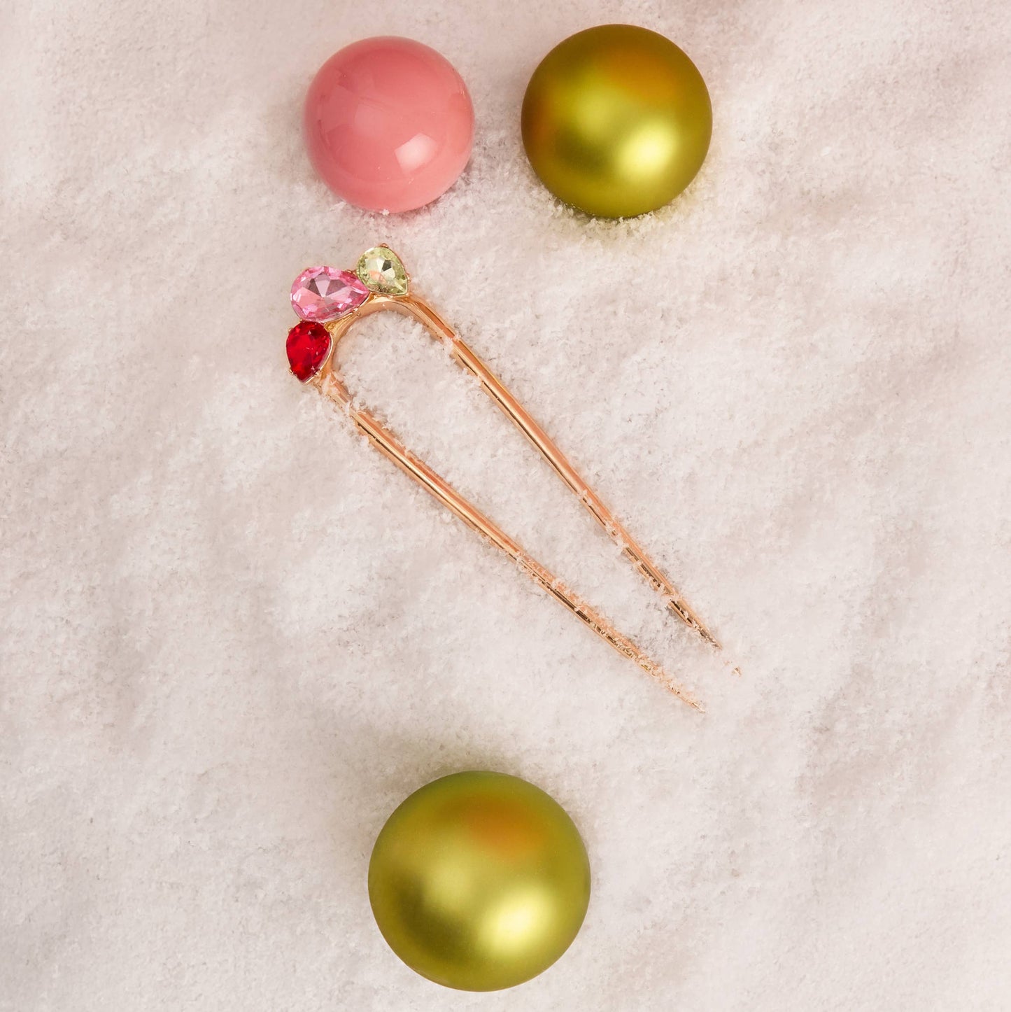KITSCH - Holiday Gemstone French Hair Pin KITSCH