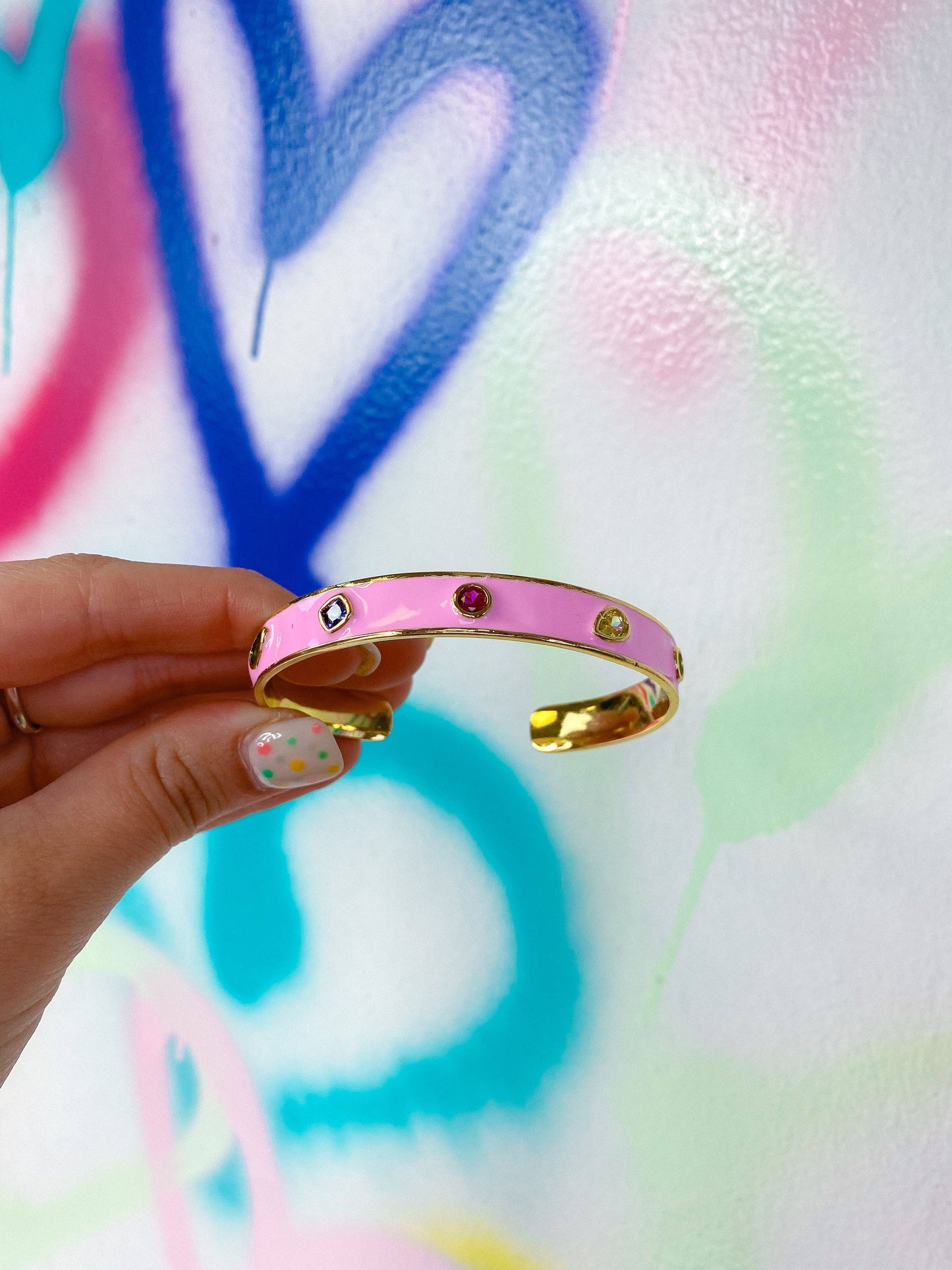 Taylor Shaye Designs - Harper Enamel Bangles: White Taylor Shaye Designs